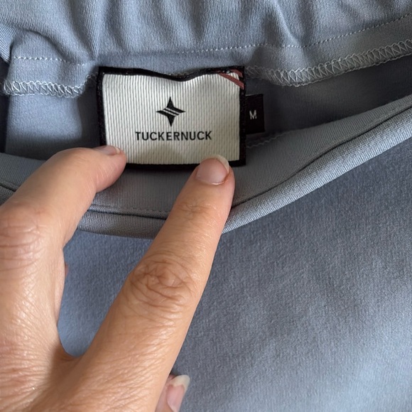 Tuckernuck Miranda Off-Shoulder  dusty blue M top - Picture 3 of 5